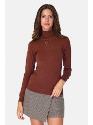 William de Faye Golf w kolorze brązowym rozmiar: 40. Brązowe golfy damskie William De Faye, bez wzorów, z kaszmiru, bez ramiączek. Za 131.12 zł.