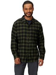 Marmot Flanelowa koszula funkcyjna "Stonepeak" w kolorze zielono-granatowym rozmiar: S. Zielone koszule męskie Marmot, s, bez wzorów, z materiału, bez kołnierzyka, bez ramiączek. Za 130.99 zł.