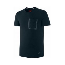 T-shirt Nike Bonded Pocket. Czarne t-shirty męskie Nike, s, bez wzorów, z bawełny, z asymetrycznym kołnierzem. Za 181.55 zł.