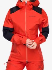 Kurtka z membraną damska La Sportiva Roseg GTX Jacket. Brązowe kurtki damskie La Sportiva, l, bez wzorów, z gore-texu, bez kaptura. Za 1,605.99 zł.