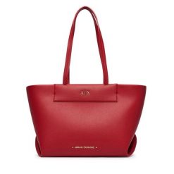 Torebka Armani Exchange. Czerwone torebki klasyczne damskie Armani Exchange, bez wzorów, bez dodatków. Za 654.99 zł.