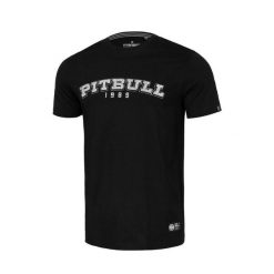 Koszulka bawełniana sportowa t-shirt dla dorosłych Born In 1989. Czarne t-shirty męskie PITBULL, m, bez wzorów, z bawełny, bez kołnierzyka. Za 89.99 zł.