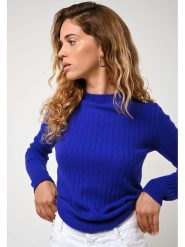 AUTHENTIC CASHMERE Kaszmirowy sweter "Bella" w kolorze niebieskim rozmiar: S. Niebieskie swetry klasyczne damskie AUTHENTIC CASHMERE, s, z kaszmiru, bez kołnierzyka. Za 335.02 zł.