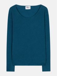 Just Cashmere Kaszmirowy sweter "Fiona" w kolorze niebieskim rozmiar: XL. Niebieskie swetry klasyczne damskie Just Cashmere, xl, z kaszmiru, bez kołnierzyka. Za 365.48 zł.