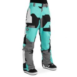 Spodnie snowboardowe damskie P1-W Sleet. Niebieskie spodnie dresowe damskie SIROKO, bez wzorów, sportowe. W wyprzedaży za 330.95 zł.