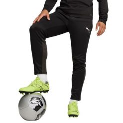 Męskie Treningowe Spodnie Do Biegania Team Goal. Białe spodnie materiałowe męskie Puma, bez wzorów, z materiału, klasyczne, z standardowym stanem. Za 155.99 zł.