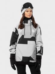 Siroko Softshellowa kurtka narciarska "Tibet" w kolorze biało-szarym rozmiar: M. Białe kurtki narciarskie i snowboardowe damskie SIROKO, m, bez wzorów, z materiału, bez kaptura, narciarskie. Za 480.32 zł.