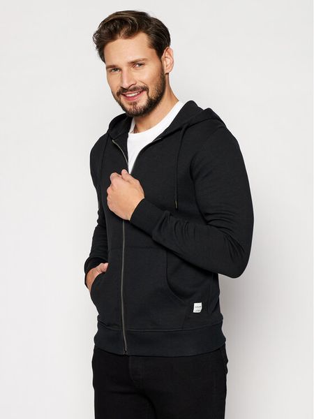 Jack & Jones Bluza Basic 12181901 Czarny Regular Fit. Czarne bluzy bez kaptura męskie Jack & Jones, m, z bawełny. Za 149.99 zł.