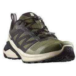 Buty do biegania męskie Salomon X-adventure. Zielone obuwie do biegania damskie Salomon. Za 508.35 zł.