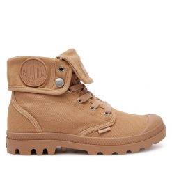 Trapery Palladium. Brązowe trapery damskie Palladium, bez obcasa. Za 319.99 zł.