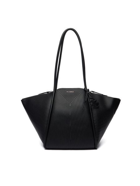 KARL LAGERFELD Torebka B1W30043 Czarny. Czarne torebki klasyczne damskie Karl Lagerfeld, bez wzorów, ze skóry, bez dodatków. Za 1,199.00 zł.