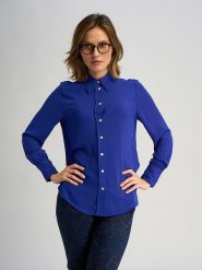 Marks & Spencer Koszula w kolorze niebieskim rozmiar: XXL. Niebieskie koszule damskie Marks & Spencer, xxl, bez wzorów, bez kołnierzyka, bez ramiączek. Za 65.95 zł.