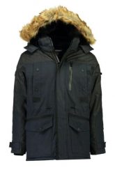 Kurtka zimowa męska Geographical Norway Burne. Niebieskie kurtki męskie Geographical Norway, na zimę, l, bez wzorów, z materiału, bez kaptura. Za 501.49 zł.