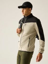 Regatta Kurtka polarowa "Freesdale" w kolorze beżowym rozmiar: XXL. Brązowe kurtki męskie Regatta, xxl, bez wzorów, z polaru, bez kaptura. Za 101.70 zł.