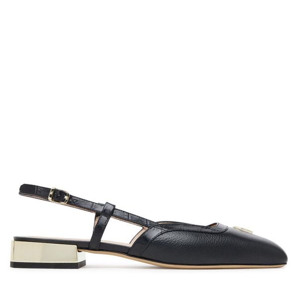 Baleriny Aigner. Czarne baleriny damskie Aigner, bez wzorów, bez obcasa. Za 849.99 zł.