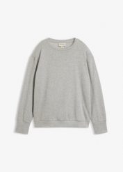 Bluza oversize z miękkiej mieszanki bawełny. Szare bluzy bez kaptura damskie bonprix, z bawełny. Za 109.99 zł.