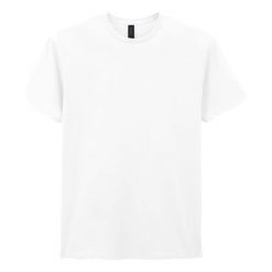 Koszulka Unisex Dla Dorosłych Soft Touch. Białe bluzki damskie Gildan, xl, bez wzorów, sportowe, bez kołnierzyka, bez ramiączek. Za 57.99 zł.