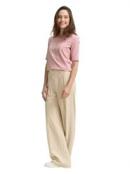 Tom Tailor Koszulka w kolorze jasnoróżowym rozmiar: L. Różowe bluzki damskie Tom Tailor, l, bez wzorów, bez kołnierzyka, bez ramiączek. Za 37.12 zł.