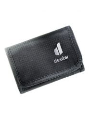 Deuter Portfel "Travel Wallet" w kolorze czarnym - 14 x 9 cm rozmiar: onesize. Czarne portfele męskie Deuter, bez wzorów, z materiału. Za 74.46 zł.