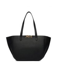 KARL LAGERFELD Torebka B3W30019 Czarny. Czarne torebki klasyczne damskie Karl Lagerfeld, bez wzorów, ze skóry, bez dodatków. Za 1,749.00 zł.