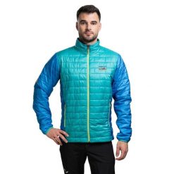 Kurtka trekkingowa męska Nano Puff. Niebieskie kurtki męskie Patagonia, l, bez wzorów, z syntetyku, sportowe, bez kaptura. Za 699.99 zł.
