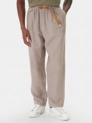 Aeronautica Militare Spodnie materiałowe 261PA1712UCT04293 Beżowy Comfort Fit. Brązowe spodnie materiałowe męskie AERONAUTICA MILITARE, bez wzorów, ze lnu. Za 839.99 zł.