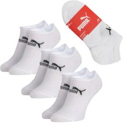 Skarpetki stopki dla dorosłych Puma sneaker. Białe skarpetki damskie Puma, bez wzorów. Za 31.00 zł.