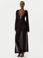 Bardot Sukienka plażowa Bryn 60326DB Czarny Regular Fit. Czarne sukienki damskie BARDOT, na plażę, bez wzorów, z wiskozy, bez kołnierzyka, bez ramiączek. Za 639.99 zł.