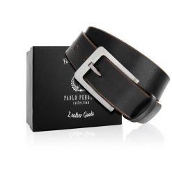 Pasek skórzany 110 CM PAOLO PERUZZI 05Z01110 czarny. Czarne paski męskie Paolo Peruzzi, bez wzorów, z materiału, klasyczne. Za 59.00 zł.