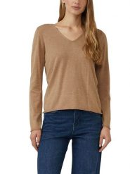 S.Oliver Sweter w kolorze jasnobrązowym rozmiar: 44. Brązowe swetry klasyczne damskie S.Oliver, s, bez kołnierzyka. Za 52.99 zł.