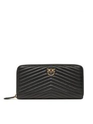 PINKO Portfel Ryder Zip Around PE 23 PCPL 100250 A0GK Czarny. Czarne portfele damskie Pinko, bez wzorów, ze skóry. Za 899.99 zł.
