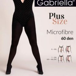 Rajstopy Gabriella Microfibre 60 den plus size nero. Czarne rajstopy i pończochy Gabriella. Za 34.90 zł.