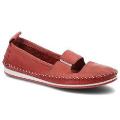 Czerwone Półbuty Lanqier Skórzane Buty Damskie. Czerwone półbuty damskie Lanqier, bez wzorów, ze skóry, bez obcasa, na platformie. Za 139.00 zł.
