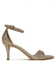 MICHAEL Michael Kors Sandały Jaida 40S5JDMS1M Złoty. Żółte sandały damskie MICHAEL Michael Kors, bez wzorów, ze skóry, bez obcasa, na szpilce. Za 439.99 zł.