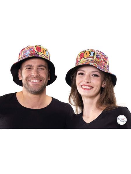 Party x People Kapelusz kostiumowy "80s" ze wzorem rozmiar: onesize. Kapelusze damskie Party x People, bez wzorów. Za 21.97 zł.