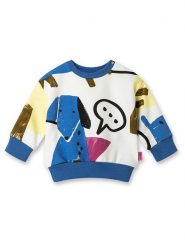 Sanetta Kidswear Bluza w kolorze białym ze wzorem rozmiar: 56. Białe bluzy i bluzki niemowlęce Sanetta Kidswear, bez wzorów, z bawełny, bez ramiączek, bez kaptura. Za 85.45 zł.