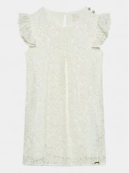 Guess Sukienka codzienna J3BK03 WFS60 Écru Regular Fit. Sukienki dziewczęce Guess, z aplikacjami, z bawełny, bez ramiączek. Za 199.99 zł.