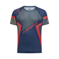 T-shirt La Sportiva Flow. Niebieskie t-shirty męskie La Sportiva, l, bez wzorów, ze skóry, bez kołnierzyka. Za 293.50 zł.