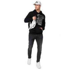 Bluza z kapturem Lonsdale Tadley. Czarne bluzy z kapturem męskie Lonsdale, xl, z dresówki. Za 248.00 zł.