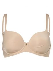 Triumph biustonosz z fiszbinami Kobiety Sztuczne włókno beżowy, 85B. Brązowe biustonosze Triumph, bez wzorów, z materiału. Za 229.95 zł.