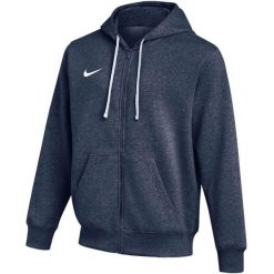 Bluza męska Nike Park 26 Fleece Full-Zip Hoodie. Niebieskie bluzy sportowe męskie Nike, bez wzorów, z bawełny, sportowe, bez kołnierzyka, bez ramiączek. Za 192.99 zł.