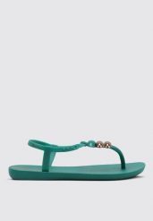 Dużone Sandały Klasy Ipanema Damskie. Zielone sandały damskie Ipanema, bez wzorów, z materiału, bez obcasa. Za 188.99 zł.