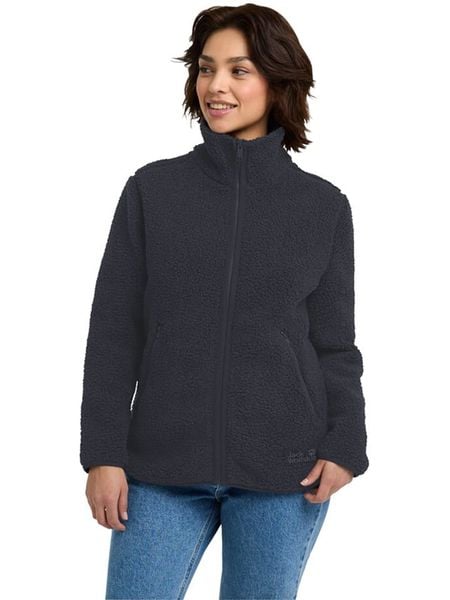 Jack Wolfskin Kurtka polarowa "High Curl" w kolorze granatowym rozmiar: XL. Niebieskie kurtki damskie Jack Wolfskin, xl, bez wzorów, z materiału, bez kaptura. Za 335.02 zł.