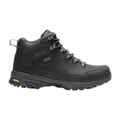 Męskie skórzane buty trekkingowe Burrell. Brązowe buty trekkingowe męskie Regatta, z materiału, bez zapięcia, trekkingowe. Za 809.00 zł.