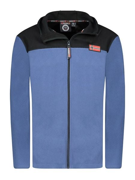 Geographical Norway Kurtka polarowa "Uniclerc" w kolorze niebieskim rozmiar: 3XL. Niebieskie kurtki męskie Geographical Norway, xl, bez wzorów, z polaru, bez kaptura. Za 78.84 zł.