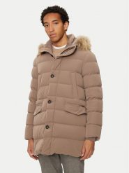 Hetregó Kurtka puchowa Parker 8N436M Beżowy Regular Fit. Brązowe kurtki męskie HETREGO, m, bez wzorów, z puchu, bez kaptura. Za 2,379.00 zł.