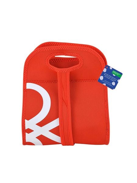 Benetton Torba w kolorze czerwonym na lunch - 22,5 x 27 x 14 cm rozmiar: onesize. Czerwone torebki klasyczne damskie Benetton, bez wzorów, z materiału, bez dodatków. Za 96.37 zł.