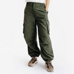 Spodnie cargo damskie Lifetech. Brązowe spodnie dresowe damskie Decathlon, xl, bez wzorów, z materiału. Za 179.99 zł.