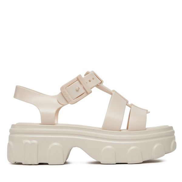 Sandały Melissa. Brązowe sandały damskie Melissa, bez wzorów, bez obcasa, na płaskiej podeszwie. Za 559.99 zł.