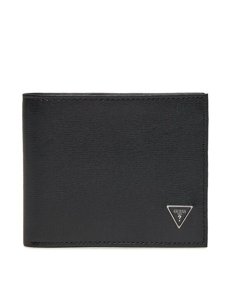 Guess Portfel SMCSLE LEA20 Czarny. Czarne portfele męskie Guess, z aplikacjami, ze skóry. Za 219.99 zł.